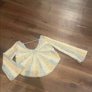 Free People Knit Bell Sleeve Top